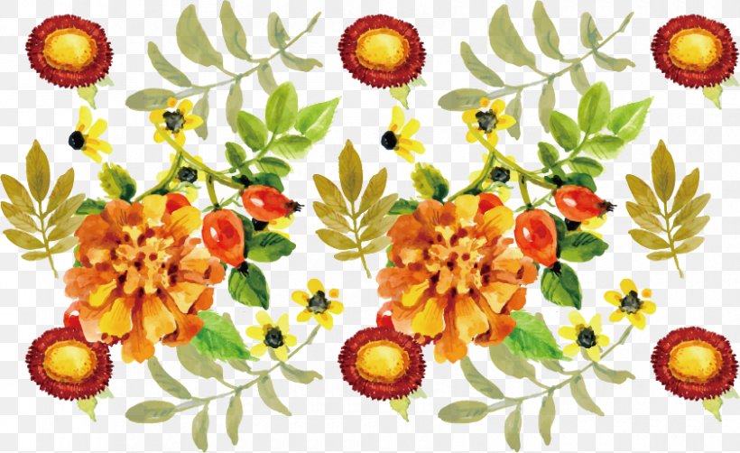 Floral Design Watercolor Painting, PNG, 840x515px, Floral Design, Art, Flora, Floristry, Flower Download Free