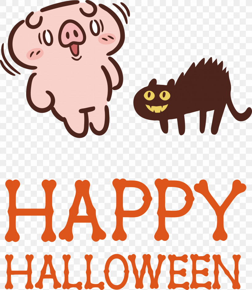 Happy Halloween, PNG, 2606x3000px, Happy Halloween, Cartoon, Catlike, Griffith University, Happiness Download Free