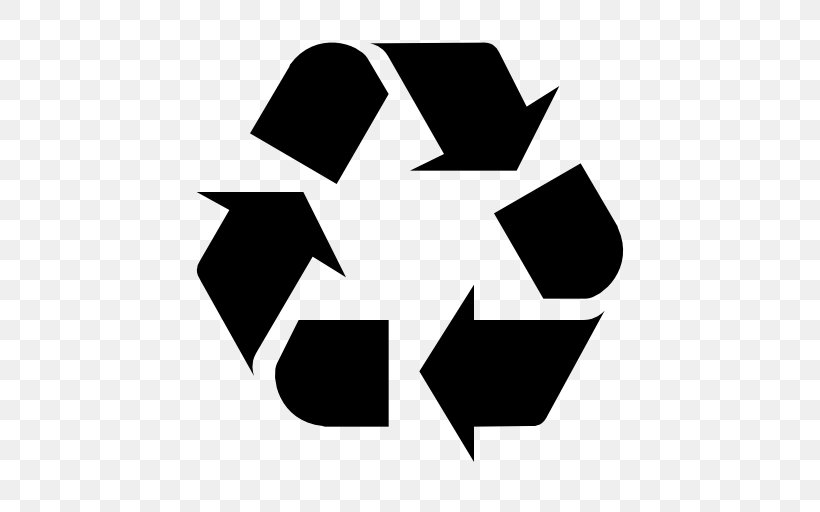 Recycling Symbol Plastic, PNG, 512x512px, Recycling Symbol, Black, Black And White, Fotolia, Label Download Free