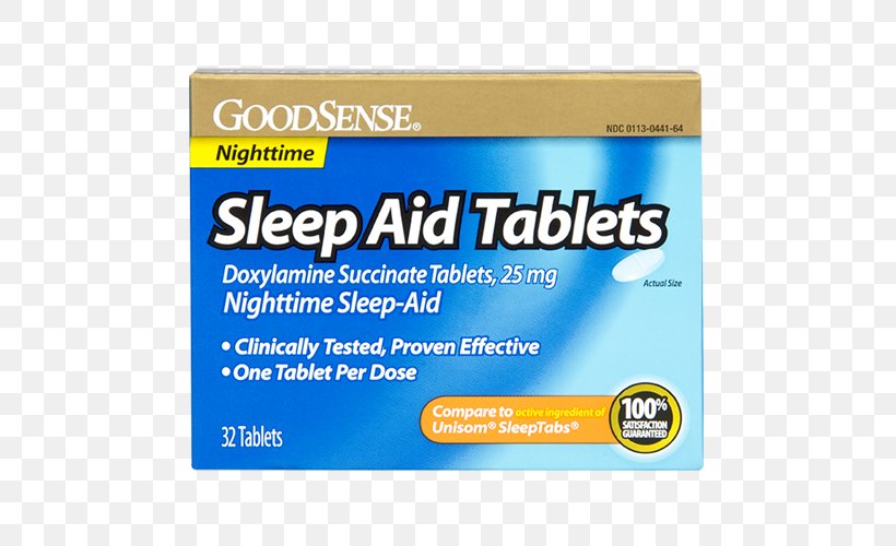 Sleep Aid (doxylamine) Tablet Insomnia, PNG, 500x500px, Tablet, Acetaminophen, Antihistamine, Brand, Diphenhydramine Download Free