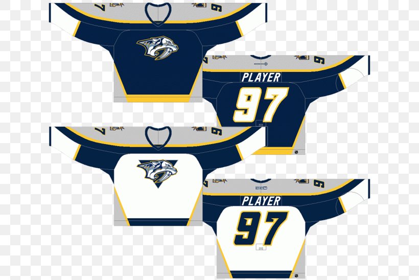 Hockey Jersey Nashville Predators National Hockey League NHL Uniform, PNG, 636x548px, Jersey, Adidas, Area, Brand, Briefs Download Free