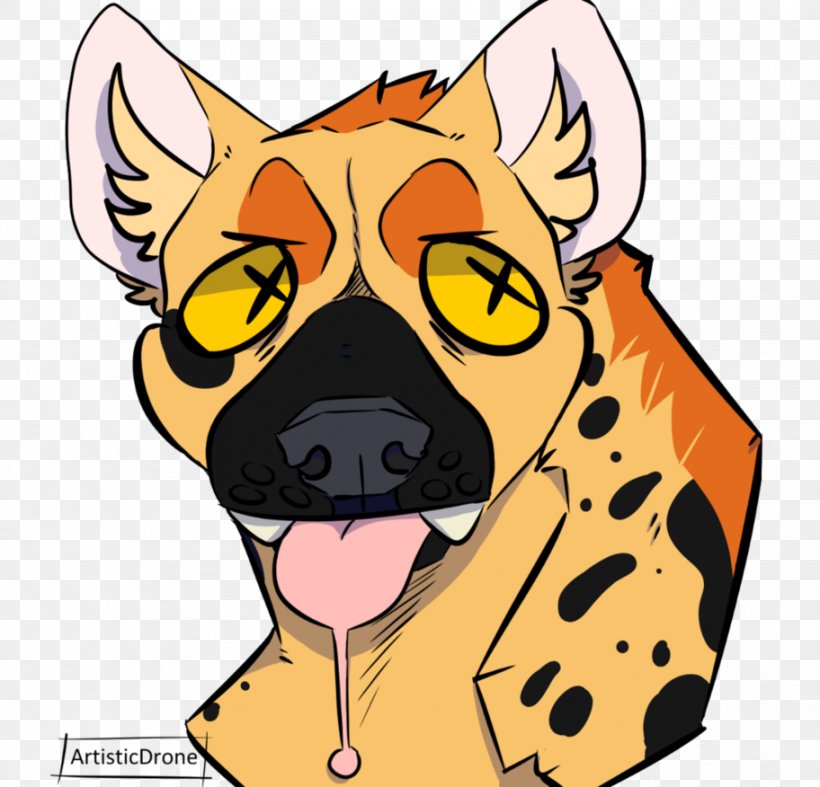 Hyena Dog Drawing DeviantArt, PNG, 912x876px, Watercolor, Cartoon, Flower, Frame, Heart Download Free
