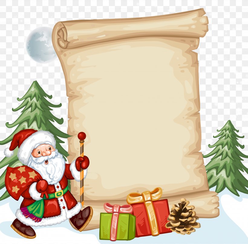 Santa Claus Paper Christmas, PNG, 3542x3492px, Santa Claus, Christmas, Christmas Decoration, Christmas Gift, Christmas List Download Free
