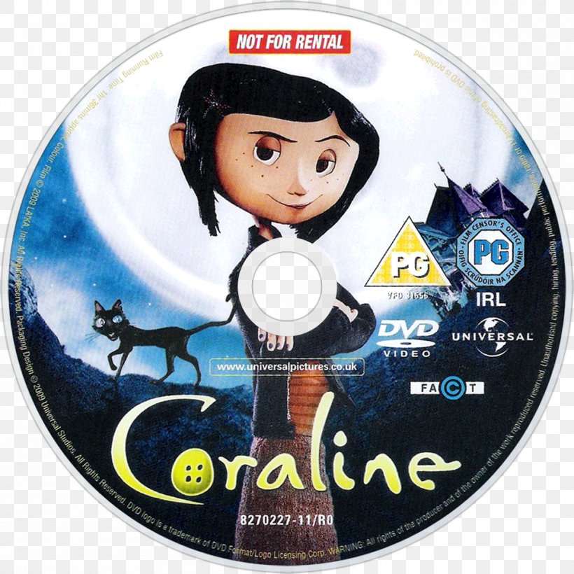 Dakota Fanning Coraline Jones Compact Disc Blu-ray Disc, PNG, 1000x1000px, Dakota Fanning, Bluray Disc, Compact Disc, Coraline, Coraline Jones Download Free