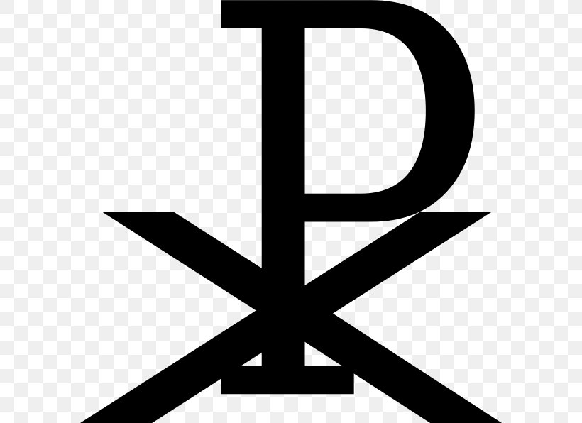 Christian Symbolism Chi Rho Christianity Clip Art, PNG, 594x596px, Symbol, Black And White, Catholic Church, Chi Rho, Christian Symbolism Download Free