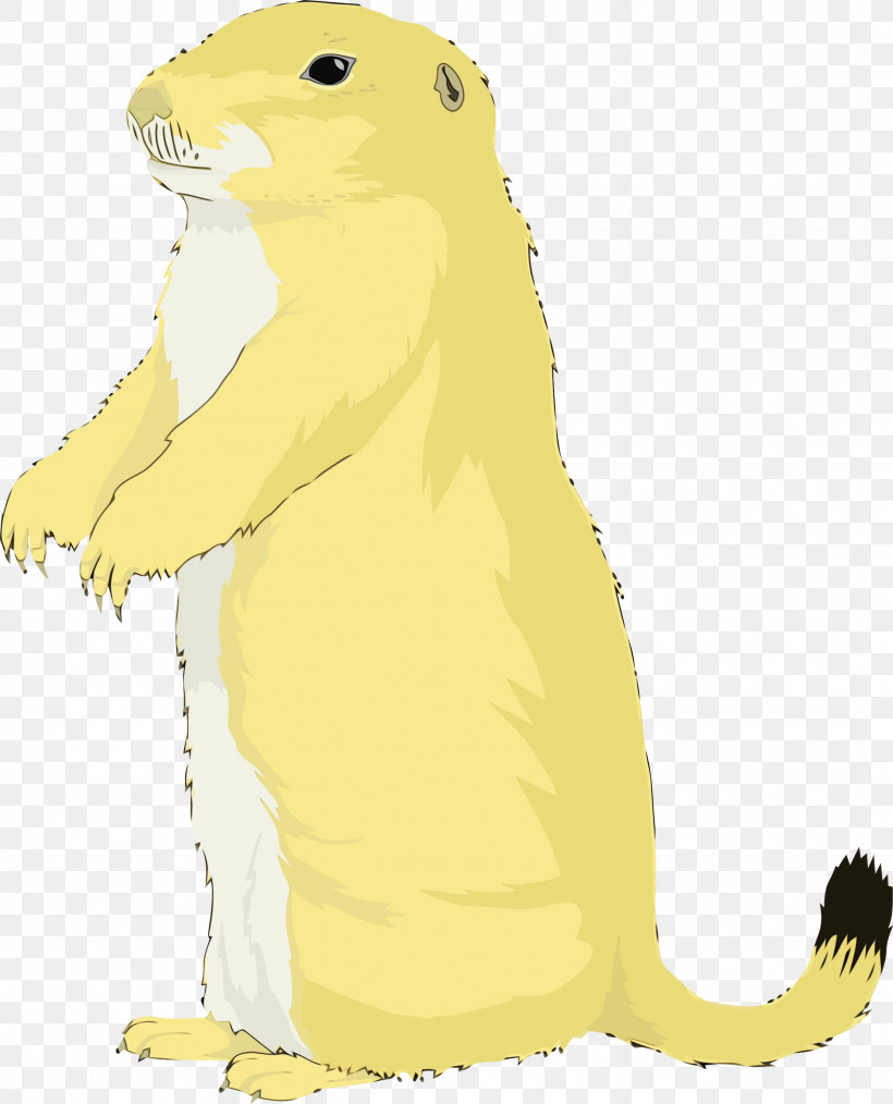 Gopher Yellow Cartoon Prairie Dog Adaptation, PNG, 2426x3000px, Groundhog Day, Adaptation, Animal Figure, Cartoon, Gopher Download Free