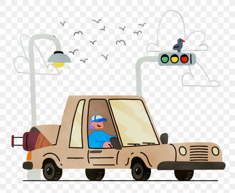 Transport, PNG, 2500x2051px, Driving, Paint, Transport, Watercolor, Wet Ink Download Free