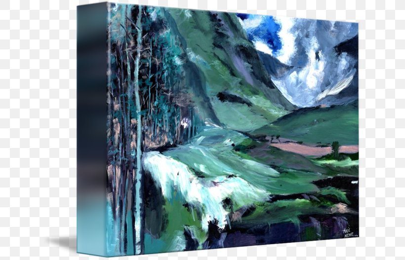 Glacial Landform Landscape Water Resources Painting, PNG, 650x527px, Glacial Landform, Glacier, Landform, Landscape, Modern Art Download Free
