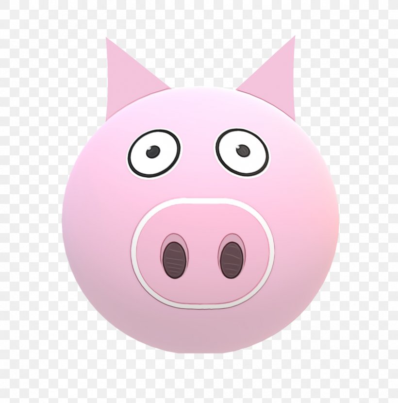 Pig Cartoon, PNG, 1264x1280px, Pig, Cartoon, Head, Livestock, Pink Download Free