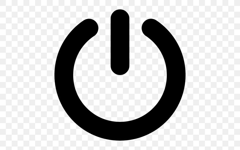 Power Symbol Clip Art, PNG, 512x512px, Power Symbol, Black And White, Button, Electrical Switches, Logo Download Free
