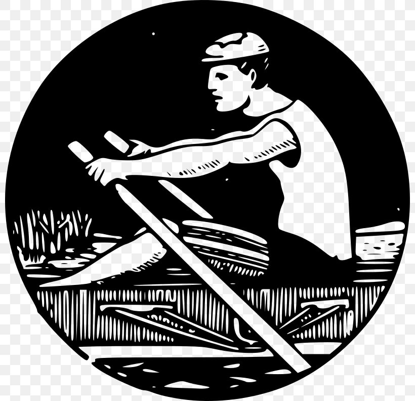 Rowing Indoor Rower Boat Clip Art, PNG, 800x791px, Rowing, Art, Black And White, Boat, Canoe Download Free