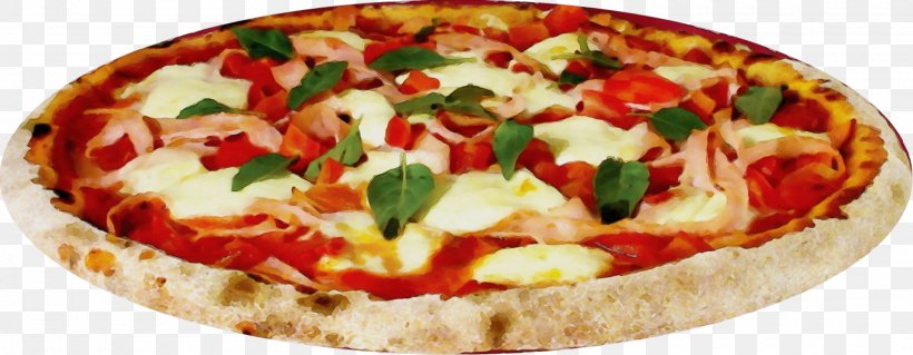 Dish Pizza Food Cuisine Pizza Cheese, PNG, 2000x779px, Watercolor, Californiastyle Pizza, Cuisine, Dish, Flatbread Download Free