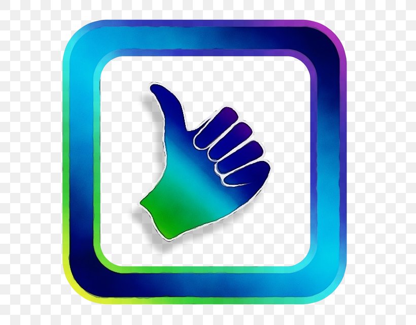 Hand Icon Finger Gesture Thumb, PNG, 640x640px, Watercolor, Electric Blue, Finger, Gesture, Hand Download Free