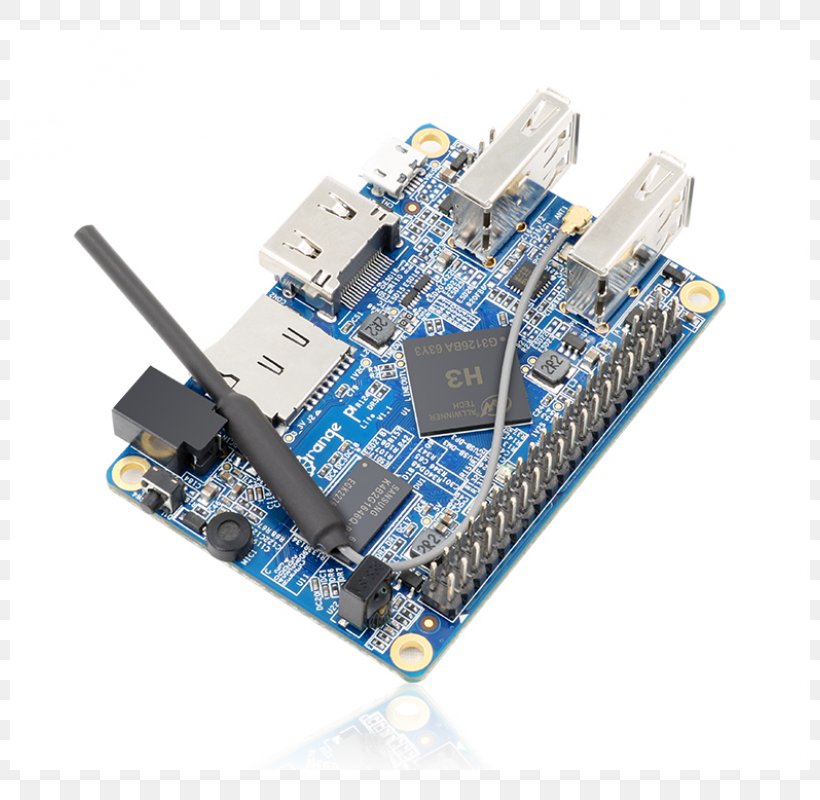 Orange Pi Raspberry Pi Single-board Computer General-purpose Input/output Personal Computer, PNG, 800x800px, Orange Pi, Allwinner Technology, Banana Pi, Circuit Component, Circuit Prototyping Download Free