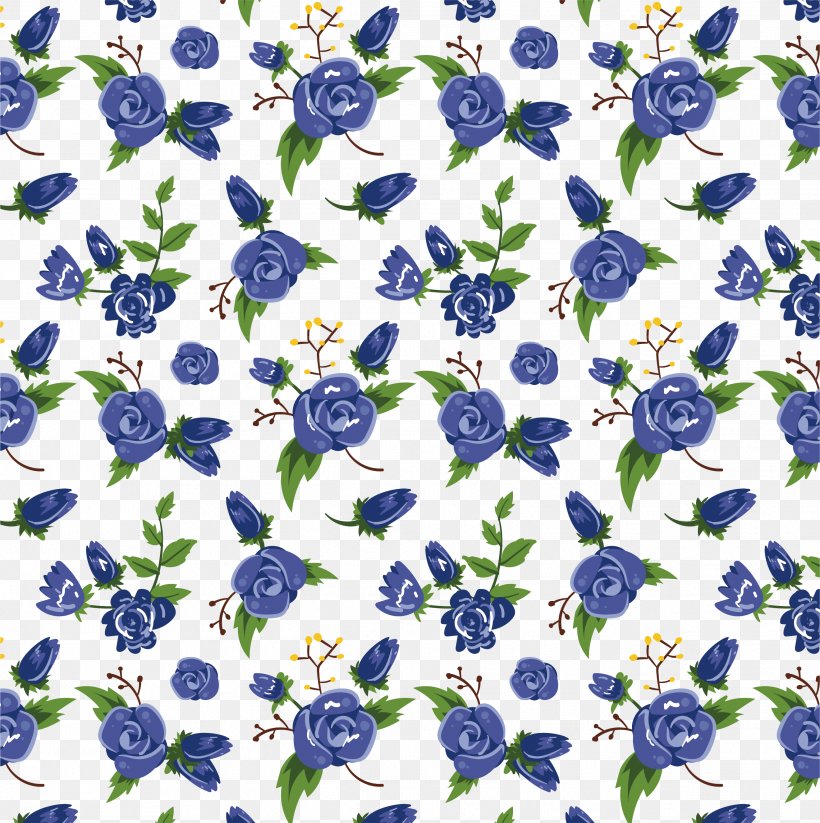 Paper Blue Rose Flower Pattern, PNG, 2639x2651px, Paper, Blue, Blue Flower, Blue Rose, Bluebonnet Download Free