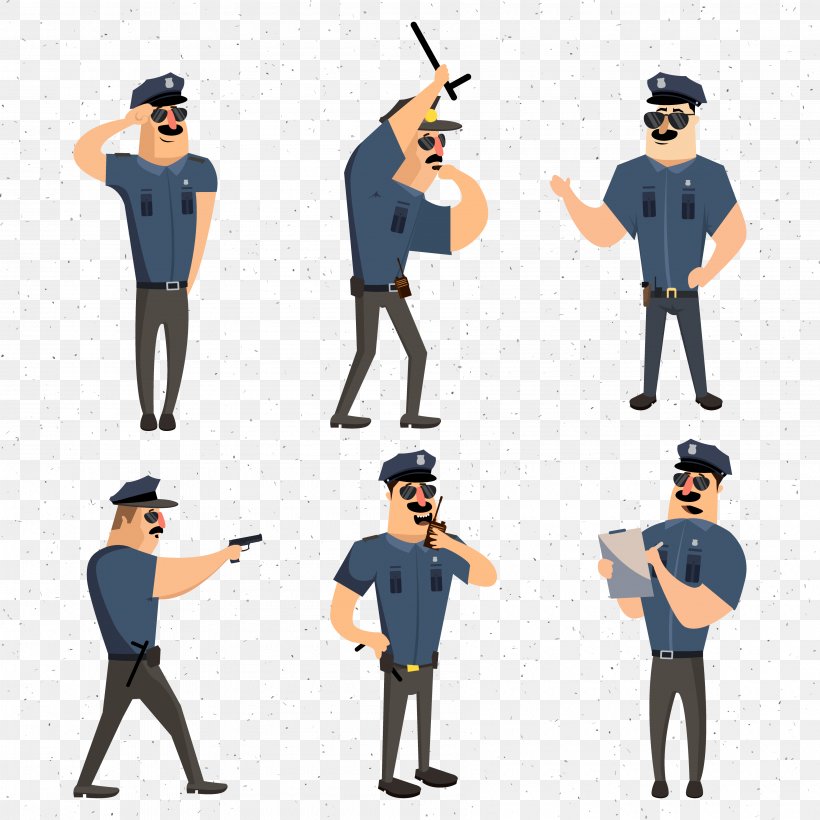 Police Officer Cartoon Icon, PNG, 3600x3600px, Police, Badge, Cartoon, Cdr, Designer Download Free