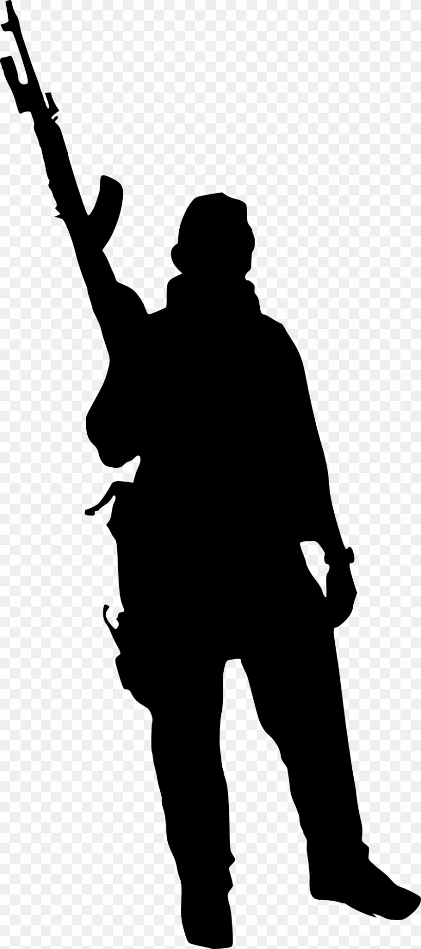 Silhouette Soldier Military, PNG, 888x2000px, Silhouette, Army, Black And White, Fictional Character, Human Behavior Download Free