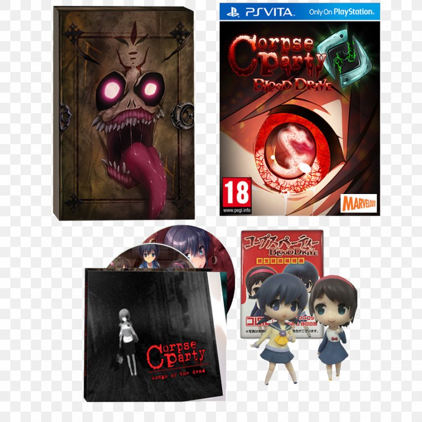 Corpse Party: Blood Drive PlayStation Vita Video Game Root Letter Chaos;Child, PNG, 907x907px, Corpse Party Blood Drive, Action Figure, Android, Chaoschild, Corpse Party Download Free