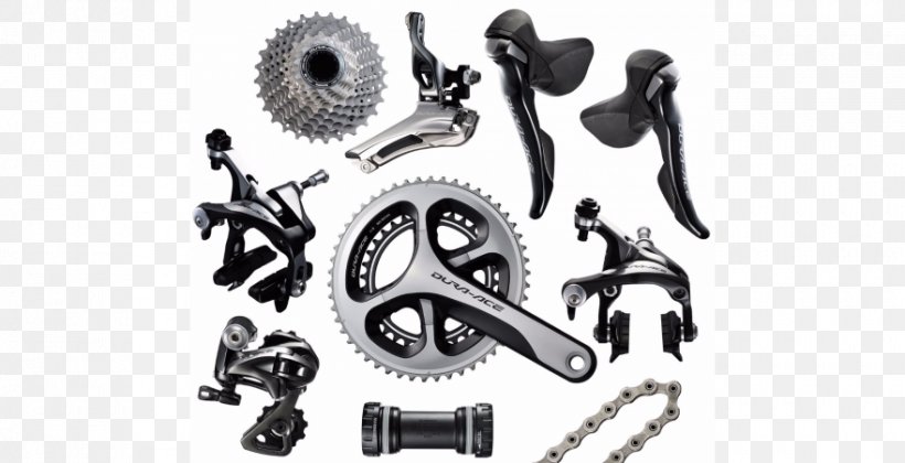 Groupset Dura Ace Shimano Bicycle SRAM Corporation, PNG, 880x451px, Groupset, Auto Part, Bicycle, Bicycle Chains, Bicycle Cranks Download Free