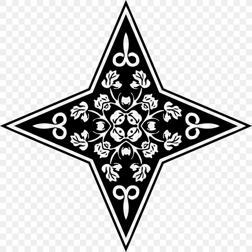 Star Line Art Symbol Clip Art, PNG, 2394x2394px, Star, Black, Black And White, Leaf, Line Art Download Free