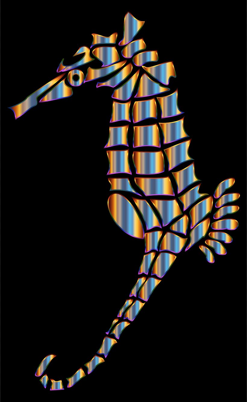 Seahorse Silhouette Clip Art, PNG, 1474x2400px, Seahorse, Art, Fish, Metallic Color, Organism Download Free