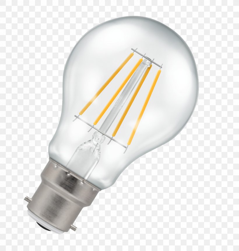 Incandescent Light Bulb LED Lamp Bayonet Mount LED Filament, PNG, 840x880px, Light, Bayonet Mount, Dimmer, Edison Screw, Electric Light Download Free