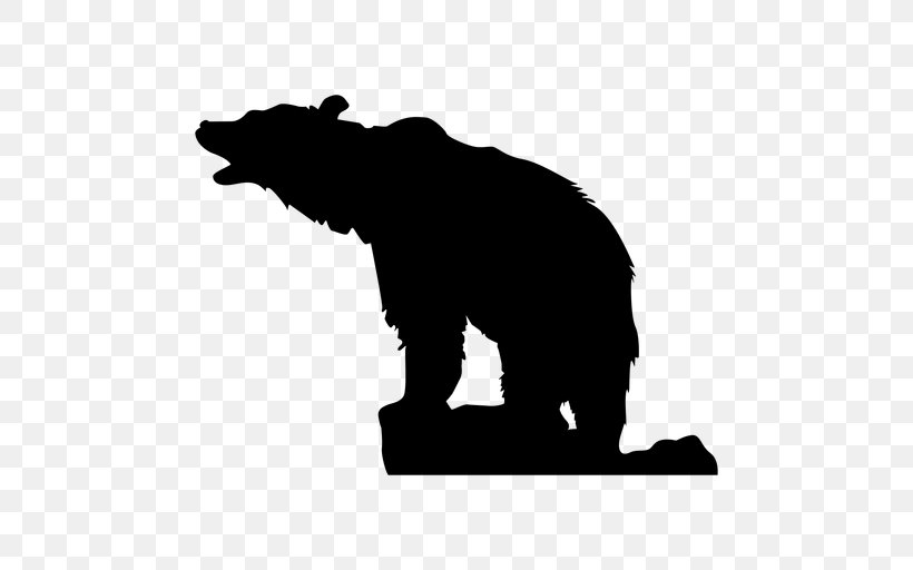 California Bear, PNG, 512x512px, Bear, American Black Bear, Blackandwhite, Brown Bear, California Grizzly Bear Download Free