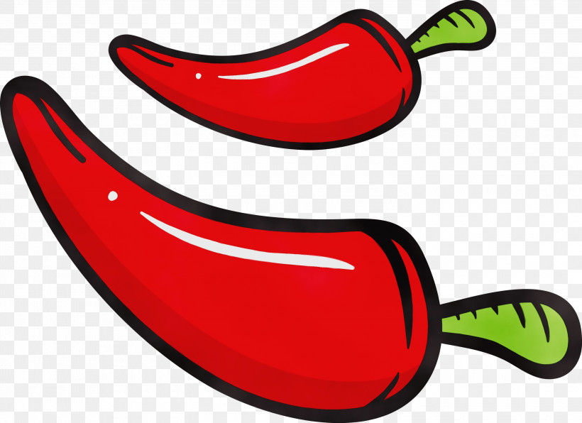 Chili Pepper, PNG, 3000x2183px, Cinco De Mayo, Chili Pepper, Mexico, Paint, Watercolor Download Free
