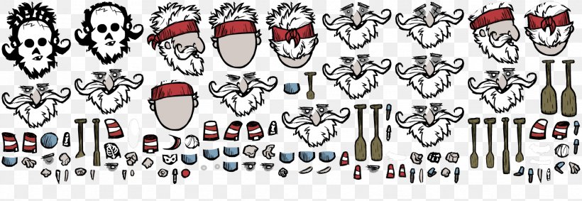 Don't Starve Together Sprite Video Game Texture Mapping, PNG, 2048x709px, Watercolor, Cartoon, Flower, Frame, Heart Download Free