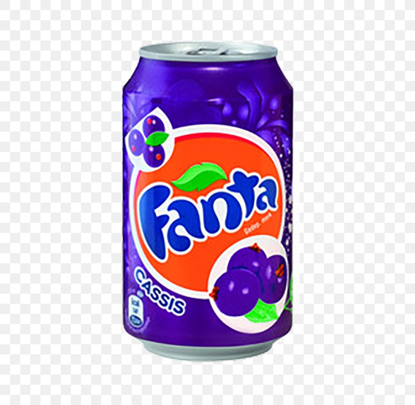 Fanta Fizzy Drinks Coca-Cola Tea Beverage Can, PNG, 800x800px, Fanta, Aluminum Can, Beverage Can, Blackcurrant, Cocacola Download Free