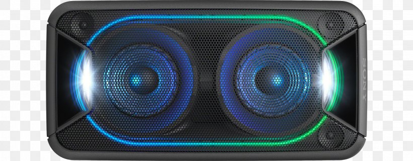 Sony GTK-XB90 Audio Loudspeaker Wireless Speaker Bass, PNG, 2028x792px, Audio, Audio Equipment, Bass, Bluetooth, Camera Lens Download Free