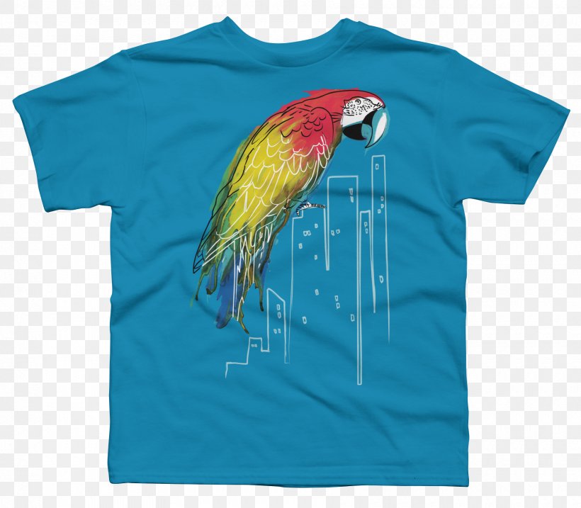 T-shirt Macaw, PNG, 1800x1575px, Tshirt, Beak, Blue, Feather, Macaw Download Free