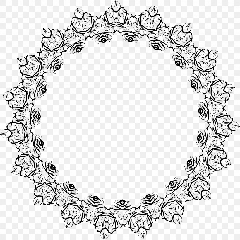 Borders And Frames Picture Frames Clip Art, PNG, 2362x2360px, Borders And Frames, Black And White, Body Jewelry, Drawing, Line Art Download Free