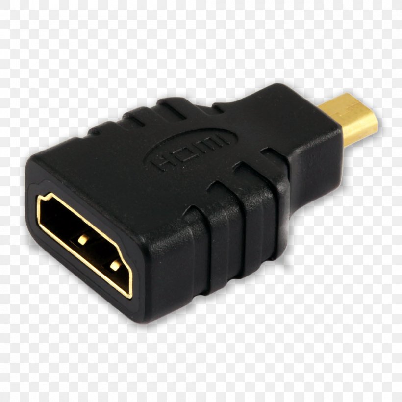 HDMI Adapter Laptop Electrical Cable USB, PNG, 1000x1000px, Hdmi, Adapter, Cable, Computer Hardware, Data Cable Download Free