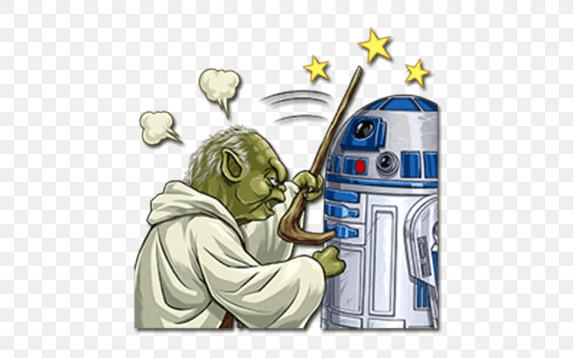 Sticker Yoda Image Illustration, PNG, 512x512px, Sticker, Art, Cartoon, Character, Drinkware Download Free