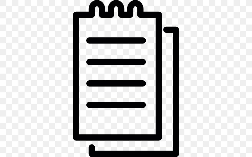 Notebook Notepad, PNG, 512x512px, Notebook, Black And White, Notepad, Printing, Rectangle Download Free