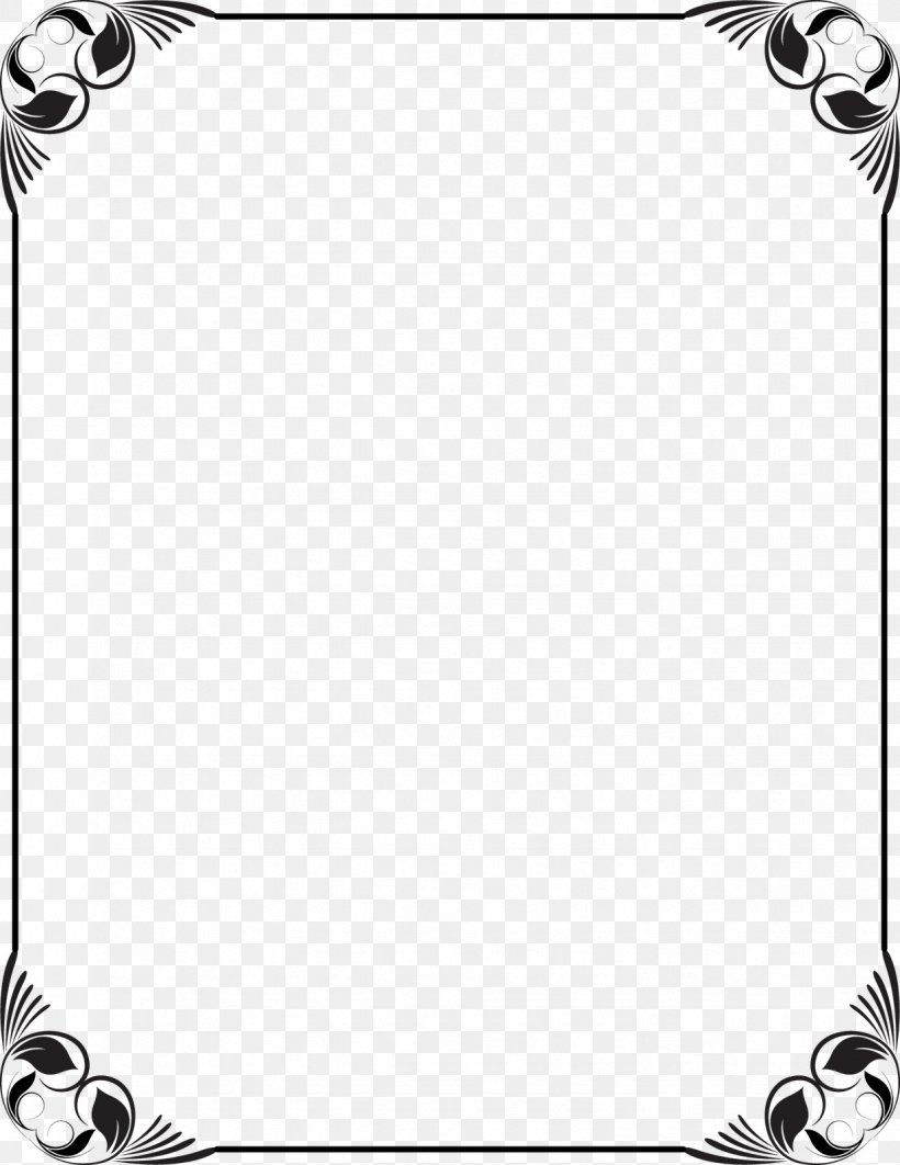 Picture Frames Black And White Clip Art, PNG, 1235x1600px, Picture Frames, Area, Art, Black, Black And White Download Free