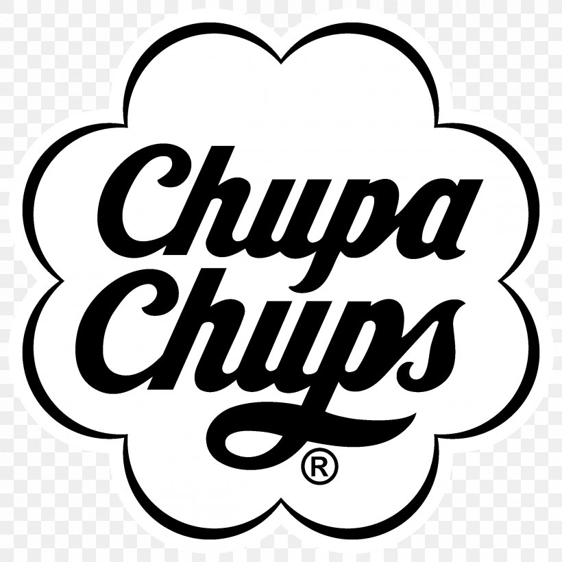 Chupa Chups Logo Clip Art Brand Vector Graphics, PNG, 2400x2400px, Chupa Chups, Area, Artwork, Black And White, Brand Download Free