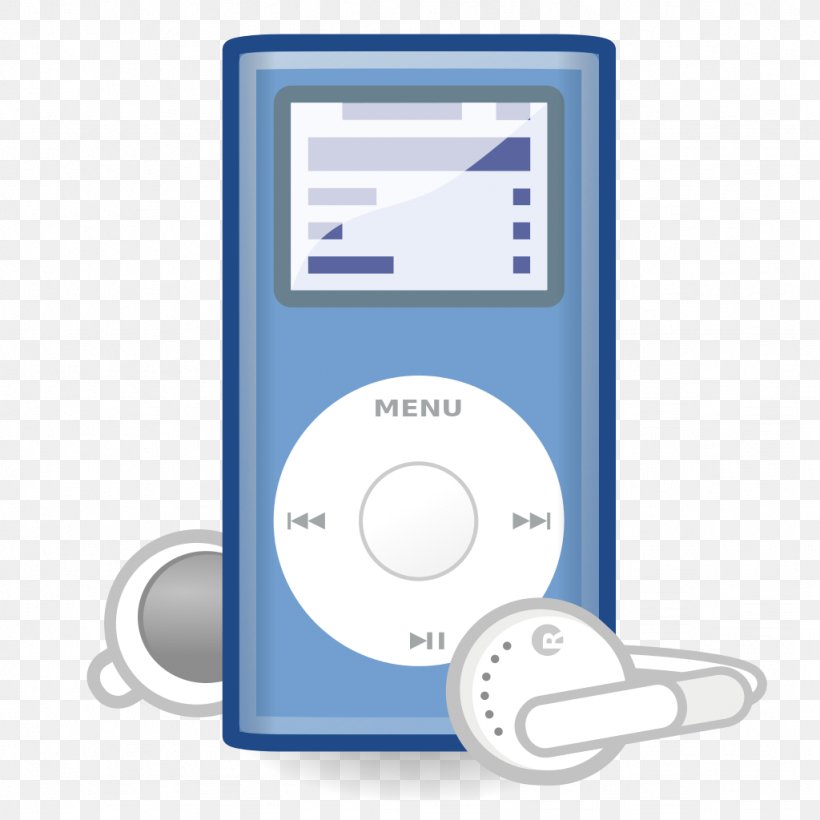 IPod Touch IPod Mini Media Player IPod Nano Clip Art, PNG, 1024x1024px, Ipod Touch, Apple, Apple Earbuds, Electronics, Headphones Download Free