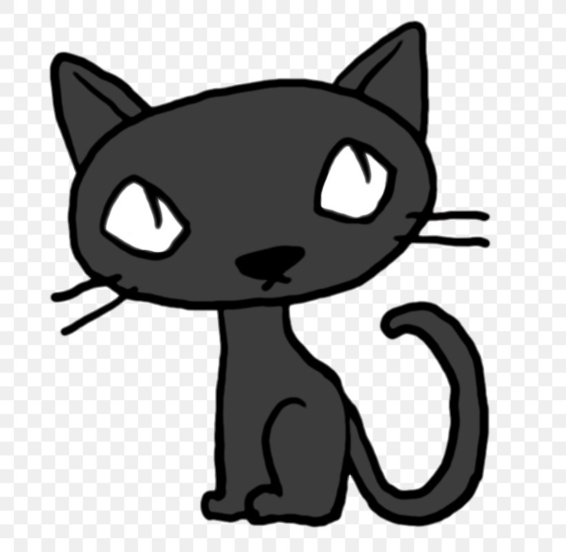 Whiskers Black Cat Kitten Domestic Short-haired Cat Tabby Cat, PNG, 800x800px, Whiskers, Artwork, Black, Black And White, Black Cat Download Free