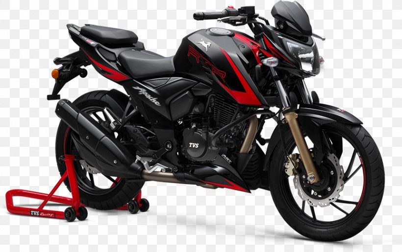 Car TVS Apache TVS Motor Company Motorcycle TVS Scooty, PNG, 861x541px, Car, Aircooled Engine, Automotive Exterior, Automotive Tire, Automotive Wheel System Download Free