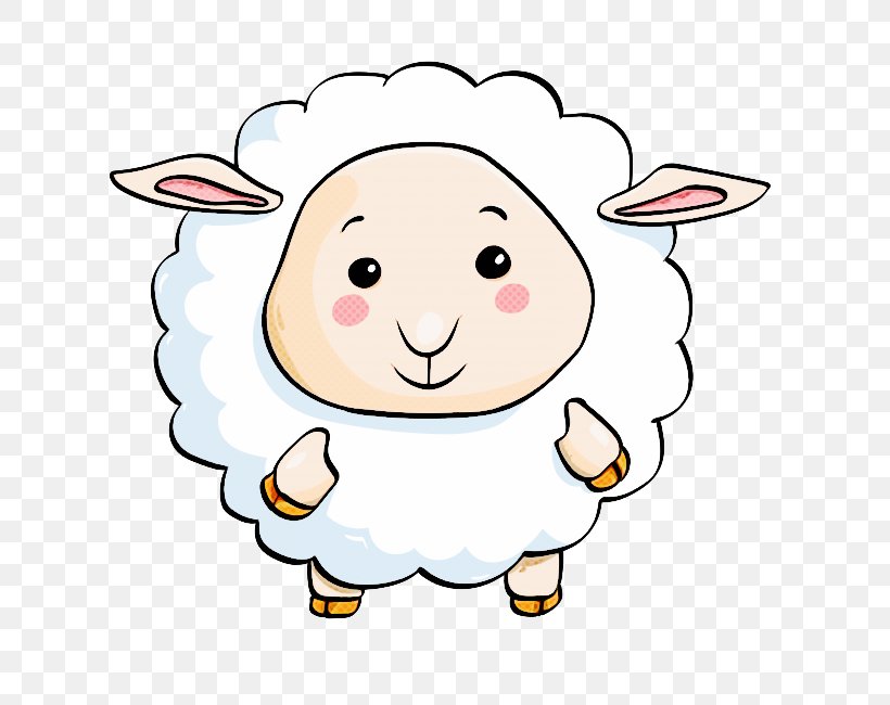 Cartoon Sheep Sheep Head Smile, PNG, 650x650px, Cartoon, Cowgoat Family, Head, Line Art, Sheep Download Free