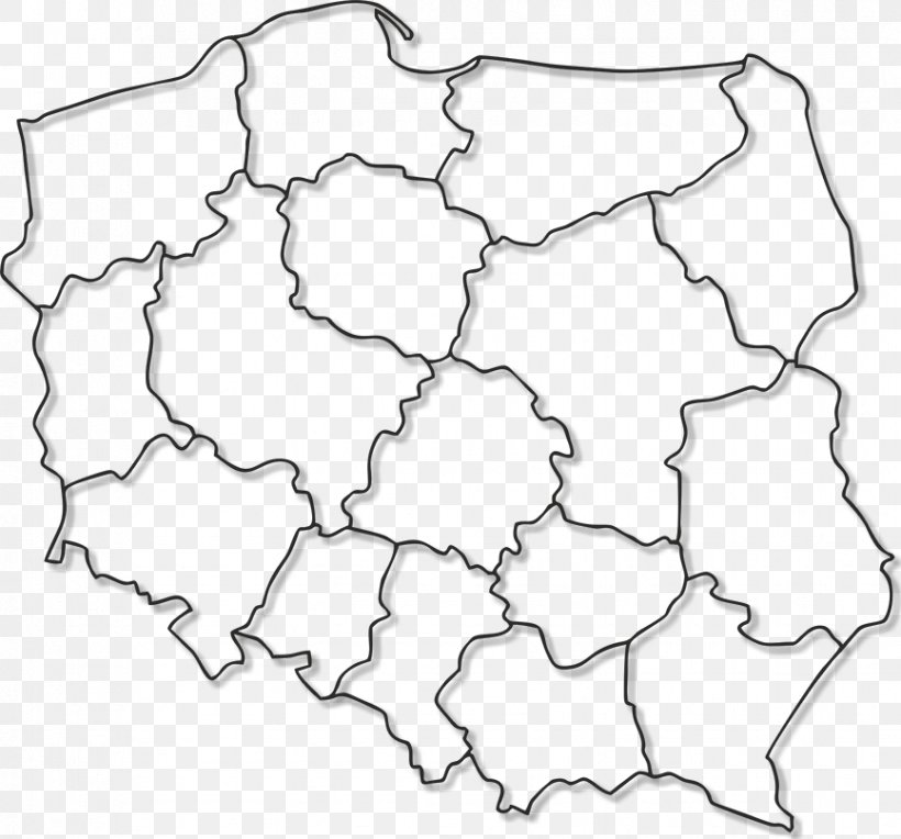 Poland World Map Geography Mapa Polityczna, PNG, 866x807px, Poland, Administrative Divisions Of Poland, Area, Black And White, Cartography Download Free