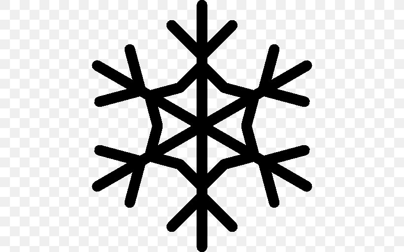 Snowflake, PNG, 512x512px, Snowflake, Black And White, Icon Design, Snow, Symbol Download Free
