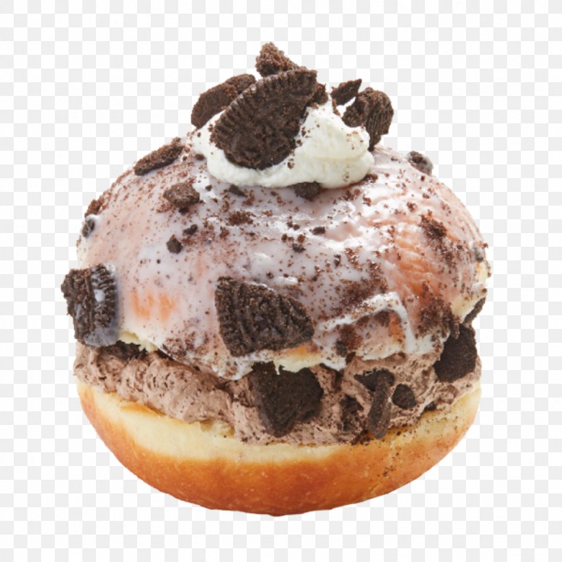 Ice Cream Donuts Profiterole Frosting & Icing, PNG, 1024x1024px, Cream, Biscuits, Cake, Chocolate, Cookies And Cream Download Free