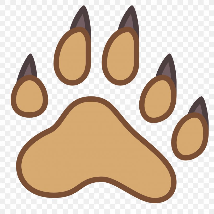 Paw Bear Footprint Clip Art, PNG, 1600x1600px, Paw, Bear, Carnivoran, Cat Like Mammal, Claw Download Free