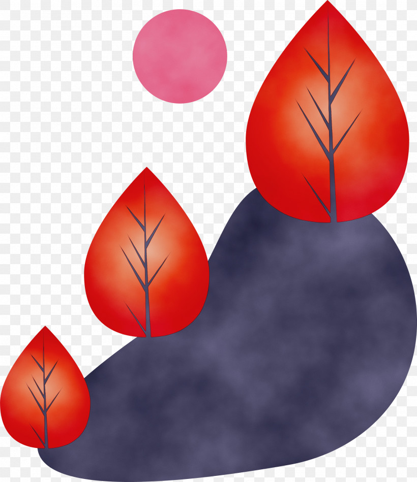 Red Leaf, PNG, 2592x3000px, Watercolor, Leaf, Paint, Red, Wet Ink Download Free