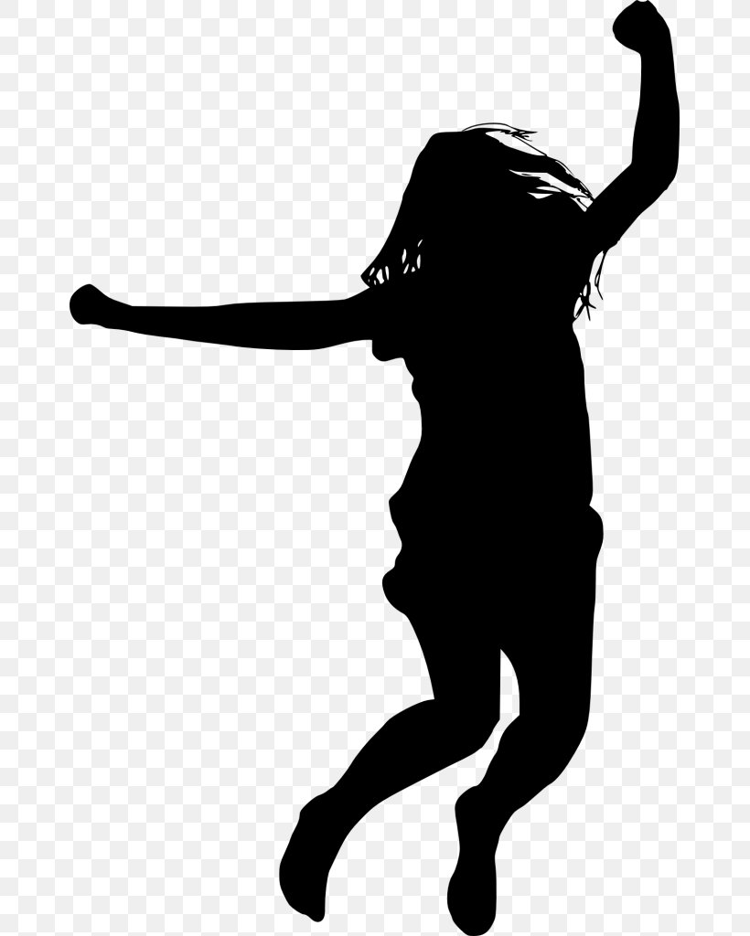 Silhouette Black And White Clip Art, PNG, 667x1024px, Silhouette, Arm, Black, Black And White, Footwear Download Free