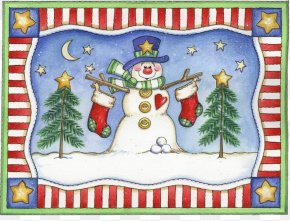 Christmas Snowman - Christmas Ornament Snowman Gift Clip Art PNG