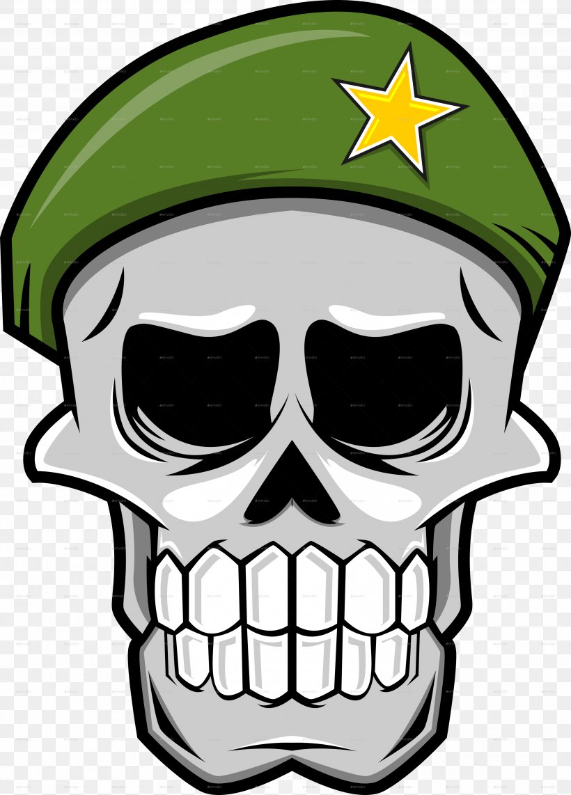 Skull Headgear Clip Art, PNG, 3590x5001px, Skull, Bone, Facial Hair, Green, Head Download Free